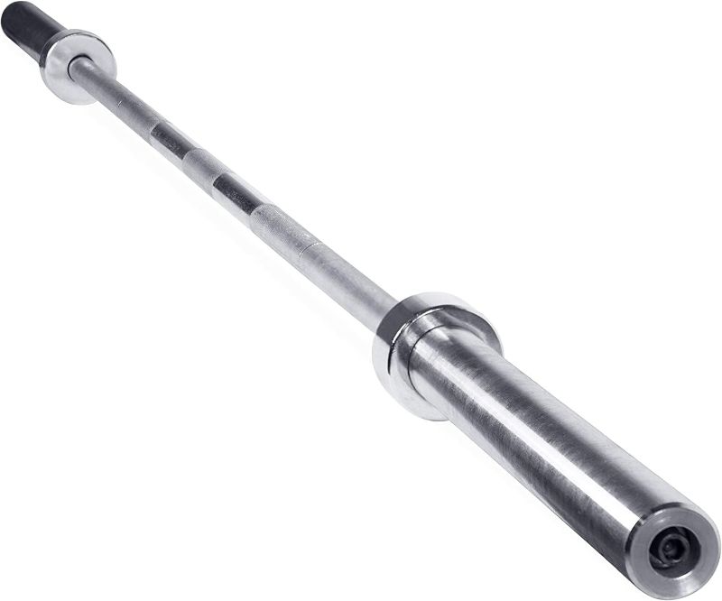 Photo 1 of CAP Barbell Olympic 7 ft Bar 44 lb, 28mm Grip Diameter, Chrome - New Version (OBIS-85C)
