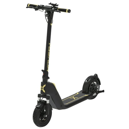 Photo 1 of **PARTS ONLY, MISSING CHARGER. AND LEFT HANDLE MISSING***Hover-1 Helios Electric Scooter for Adults 18 Mph Speed 24 Miles Max Range Yellow UL 2272 Certified
