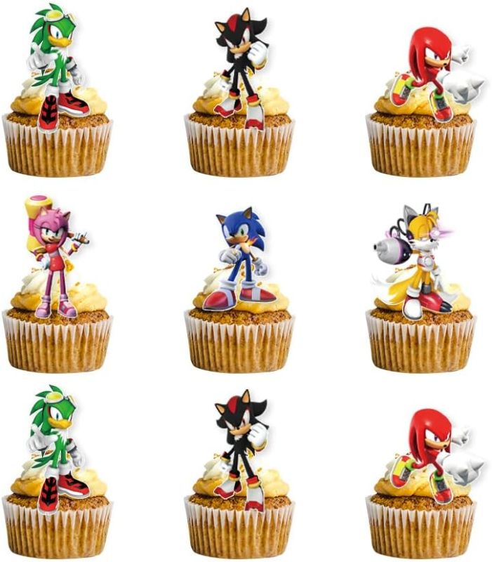 Photo 1 of 24pcs Children Cake Toppers Cupcake Toppers Cake Decorations,Children Birthday Party Supplies Decorations (5) - 4pk
