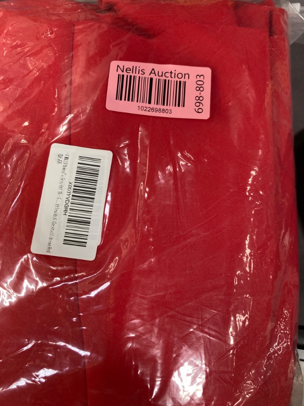 Photo 1 of GOBLES Women's Sexy Off The Shoulder Ruffles Midi Cocktail Dress X-Large Red