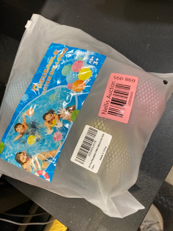 Photo 2 of ?20 Pack?Reusable Water Balloons for Kids — Deluxe Pack, Reuse over 2000+ Times, Fast Refillable Water Bombs Splash Balls with Mesh Bag, Summer Pool Beach Water Toys, Enjoy Your Water Balloon Battles