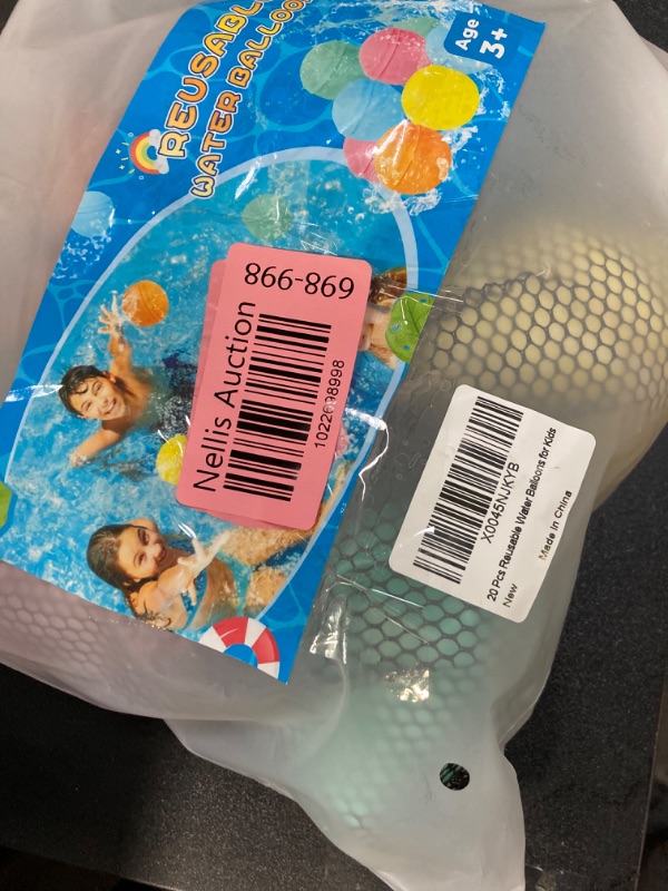 Photo 2 of ?20 Pack?Reusable Water Balloons for Kids — Deluxe Pack, Reuse over 2000+ Times, Fast Refillable Water Bombs Splash Balls with Mesh Bag, Summer Pool Beach Water Toys, Enjoy Your Water Balloon Battles