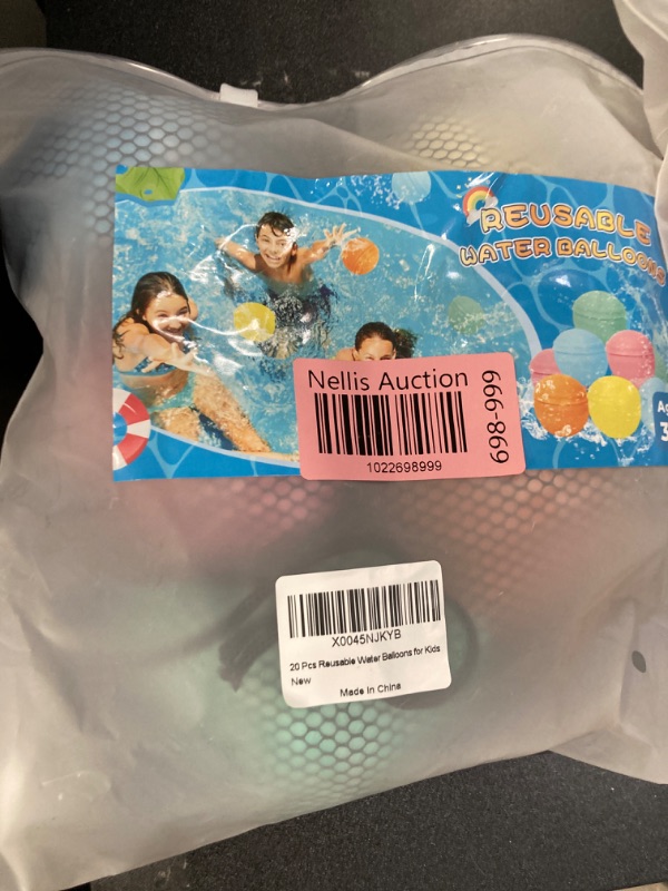 Photo 2 of ?20 Pack?Reusable Water Balloons for Kids — Deluxe Pack, Reuse over 2000+ Times, Fast Refillable Water Bombs Splash Balls with Mesh Bag, Summer Pool Beach Water Toys, Enjoy Your Water Balloon Battles