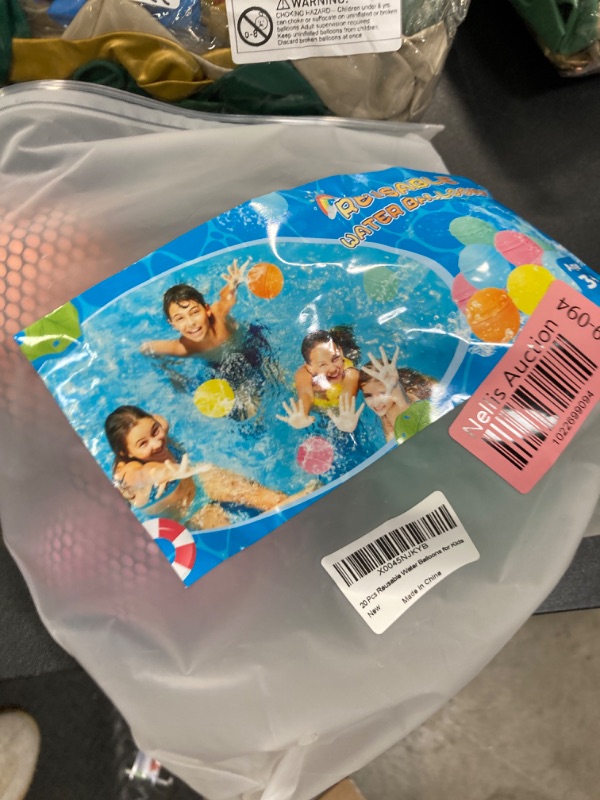 Photo 2 of ?20 Pack?Reusable Water Balloons for Kids — Deluxe Pack, Reuse over 2000+ Times, Fast Refillable Water Bombs Splash Balls with Mesh Bag, Summer Pool Beach Water Toys, Enjoy Your Water Balloon Battles