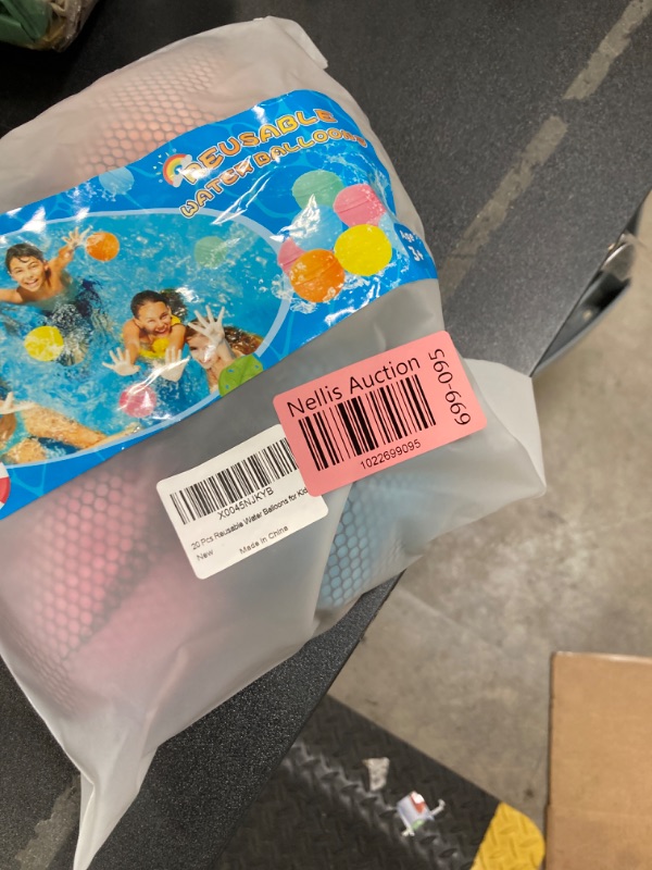 Photo 2 of ?20 Pack?Reusable Water Balloons for Kids — Deluxe Pack, Reuse over 2000+ Times, Fast Refillable Water Bombs Splash Balls with Mesh Bag, Summer Pool Beach Water Toys, Enjoy Your Water Balloon Battles