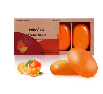 Photo 1 of Poleview Natural Kojic Acid Soap for Hyperpigmentation - Lemon Soap Bar for Hand & Body Cleansing - 4.76oz x 2 Bars - 3pk