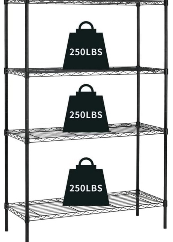 Photo 1 of  Storage Shelves Adjustable,Wire Shelving Heavy Duty Storage Rack