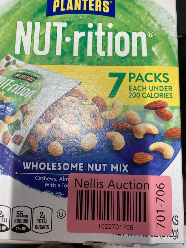 Photo 1 of 2 pack- NUT-rition Wholesome Nut Mix with Cashews Almonds Macadamias & Sea Salt 7 Ct Packs