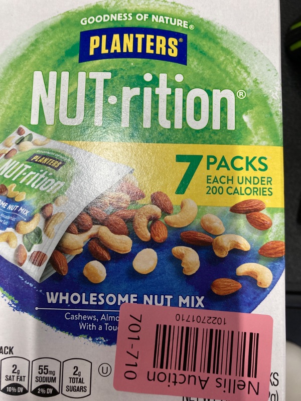 Photo 1 of 2 boxes- NUT-rition Wholesome Nut Mix with Cashews Almonds Macadamias & Sea Salt 7 Ct Packs
