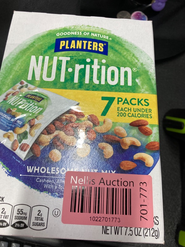 Photo 1 of 2 Boxes- NUT-rition Wholesome Nut Mix with Cashews Almonds Macadamias & Sea Salt 7 Ct Packs