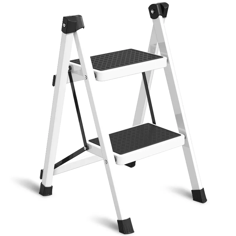 Photo 1 of 2 Step Ladder, Folding Step Stool for Adults, Wider Upgraded Non-Slip Treads, Portable Lightweight Ladder for Home and Kitchen, Holds up to 330 Lbs