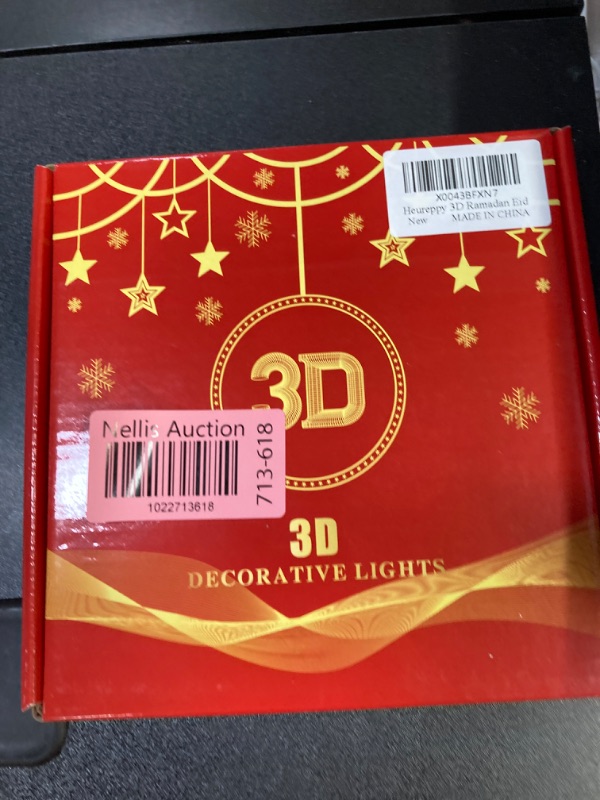Photo 1 of 3D Eid Ramadan Lights Islam Eid Mubarak Words Moon Window Hanging Lights Eid Ramadan Kareem Decorations for Home Indoor Window Wall Bedroom Party Hanging Decor Islamic Muslim Eid al-Fitr Decoration