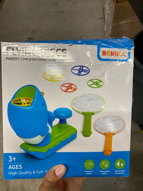 Photo 3 of Bennol Outdoor Game Toys for Kids Ages 3-5 4-8, Flying Disc Launcher Outdoor Outside Toys Gifts for 3 4 5 6 7 8 Year Old Boys Kids, Ideas Outside Outdoor Toys for Kids Toddlers Boys Ages 3-5 6-8 4-8