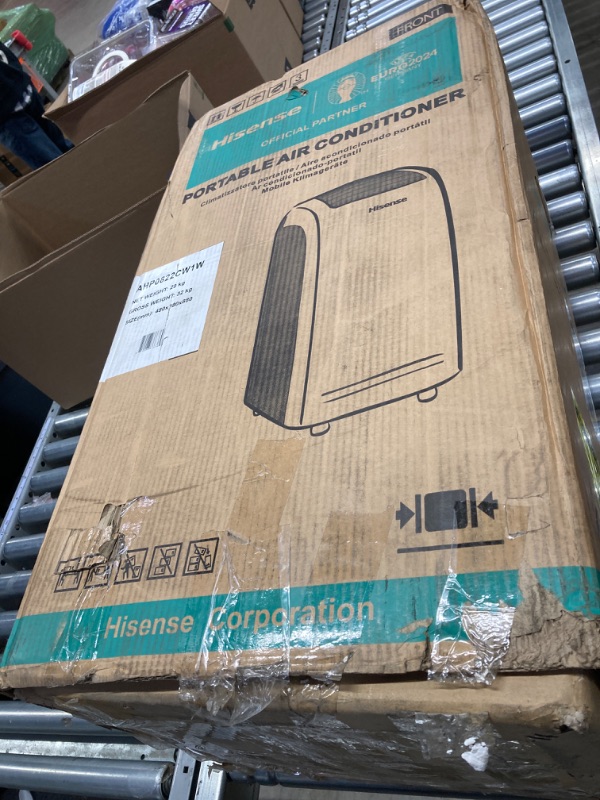 Photo 1 of Hisense AHP0822CW1W 8,000 Smart Portable Air Conditioner with Wi-fi Controls, Dehumidifier and Remote, AC for Apartment, Bedroom, Medium Rooms up to 3

