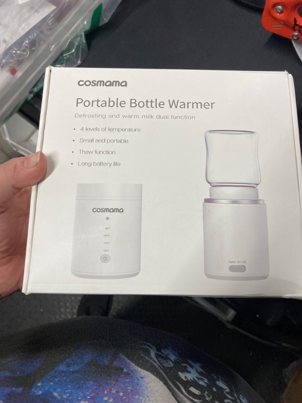 Photo 2 of cosmama Portable Bottle Warmer for Travel, Comes with A Feeding Bottle,Warmer with Fast Heating, Safety Material Baby Bottle Warmer, Rechargeable Bottle Warmer for Breastmilk