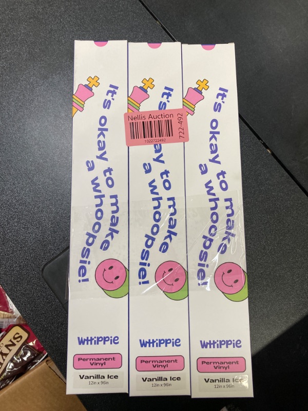 Photo 2 of (***3-Pack***)WHIPPIE Permanent Vinyl - 12" x 8 FT, Pastel Vinyl for Cricut, Adhesive Vinyl Roll for All Cutting Machine, Create Signs, Labels, Home Decal, Craft & Personalize DIY Project, Vanilla Ice