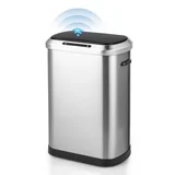 Photo 1 of *** see notee** MoNiBloom Trash Can 13 Gallon Garbage Can Automatic Motion Sensor Waste Bin Touchless Trash Can with Lid, Silver