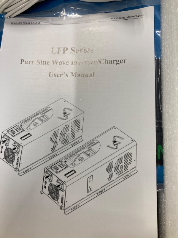 Photo 3 of *****PARTS ONLY****SUNGOLDPOWER 6000W Inverter Charger, 24 Vdc and 240 Vac Input, 120V/240V AC Output Split Phase,Low Frequency,Peak 18000w,Pure Sine Wave Inverter with LCD Remote Panel,for Off Grid?Updated Version