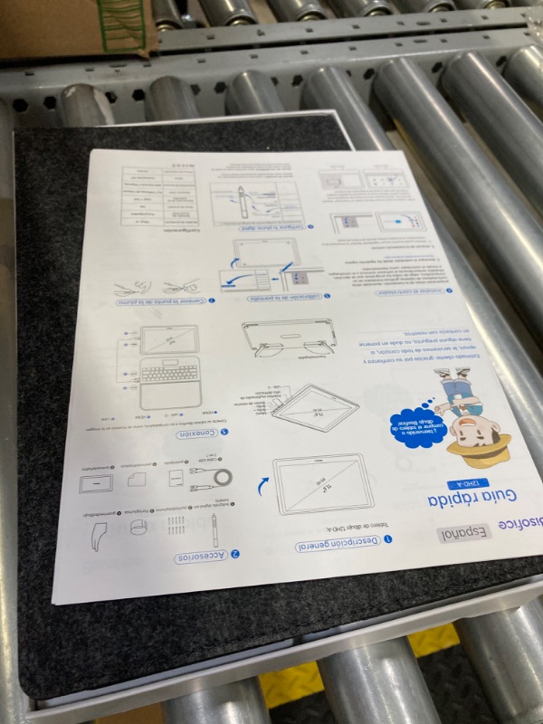 Photo 3 of Bisofice 12HD-A Drawing Tablet with Screen, 11.6" Full HD Resolution, Graphics Tablet with Battery-Free Stylus Pen, Support Windows & Mac Perfect Table for Remote Working & Learning