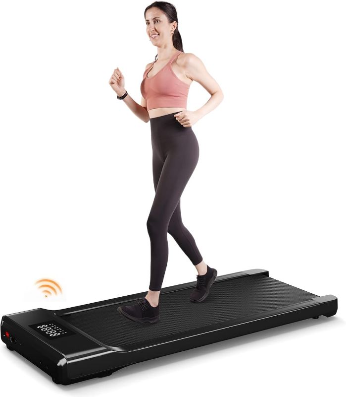 Photo 1 of  Upgrade Walking Pad, Smart Under Desk Treadmill for Home, No-Assembly Treadmills, APP/Remote Control, LED Display, Walking Jogging Machine, 300 lbs Capacity