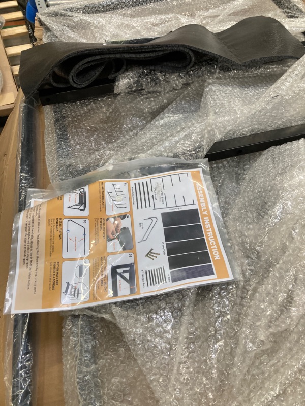 Photo 1 of Updated Hot tub Steps & RV Steps with Two handrails, 4 Steps Mobile Home Stairs Steps Outdoor, Heavy Duty Stairs for Travel Trailer, Motor Home, Camper with 4Pcs Step mats.