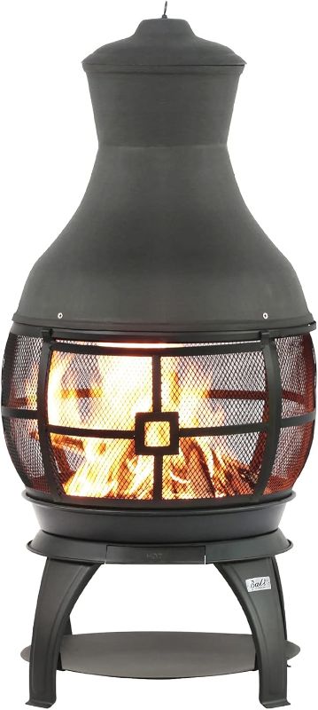 Photo 1 of  Fire Pit Round FirePits Outdoor Wood Burning Chimenea Outdoor Fireplace