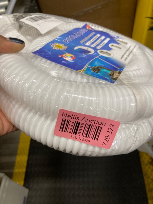 Photo 2 of 1.25" x 59" Pool Hoses for Above Ground Pools Diameter Replacement Hose and Pool Pipe Holders Pool Accessory Compatible with Filter Pumps 330 GPH 530 GPH 1000 GPH (White 2pcs)