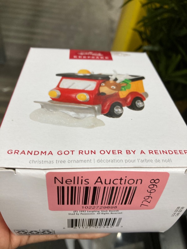 Photo 2 of Hallmark Keepsake Christmas Ornament 2024, Grandma Got Run Over By a Reindeer Musical, Funny Gifts