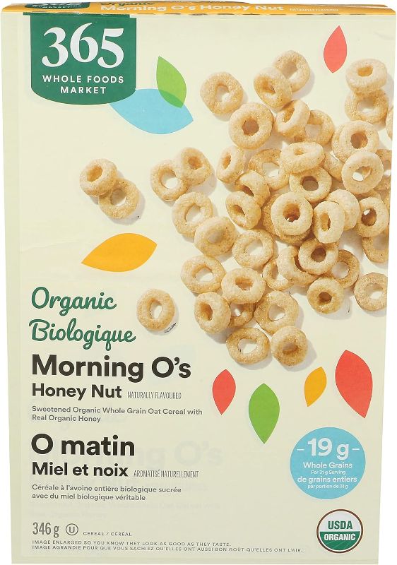 Photo 1 of 
4 pack 365 Everyday Value Organic Honey & Nut Morning Oâ€™s, 12.2 oz exp oct 28/2024