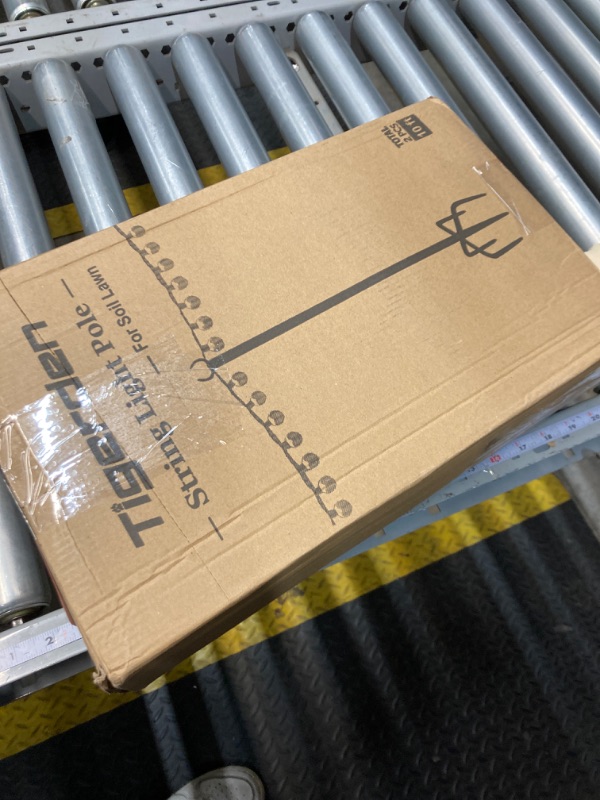 Photo 1 of Tigerden 10ft String Light Poles for Soft Surfaces, Light Poles for Outdoor String Light, Perfect for Garden, Backyard, and Patio Lighting Stand for Parties, Wedding - Matte Black Finish - 2 Pack