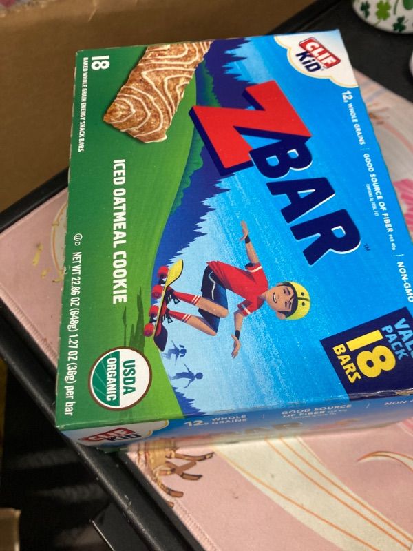 Photo 2 of CLIF Kid Zbar - Iced Oatmeal Cookie - Soft Baked Whole Grain Snack Bars - USDA Organic - Non-GMO - Plant-Based - 1.27 oz. (18 Pack) Iced Oatmeal Cookie, 18ct 18 Count (Pack of 1)(( EXPO NOV  05 /2024))