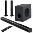 Photo 1 of ***NO REMOTE***2 in 1 Separable Sound Bar for Smart TV with Subwoofer, Bluetooth 5.0 Surround Sound System for TV, 80W 37 Inch Soundbar for Home Theater, ARC/Optical/USB & Remote TV Speakers, 6 EQ Modes