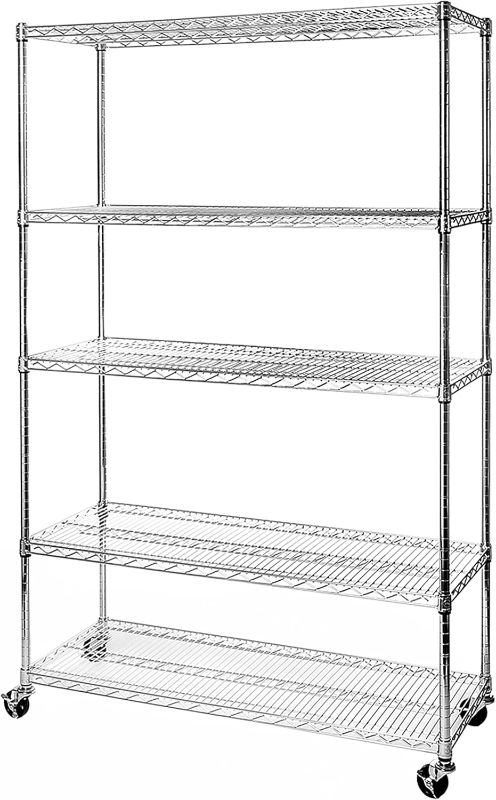 Photo 1 of 
Seville Classics UltraDurable Heavy Duty NSF Solid Steel Wire Rack Storage Unit Organizer for Garage, Warehouse, Office, Restaurant, Classroom, Kitchen,...