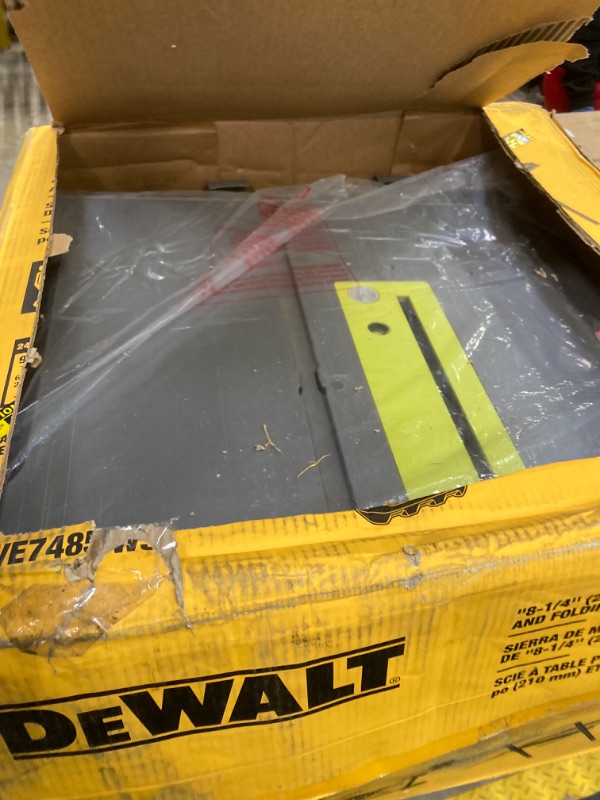 Photo 2 of DEWALT Portable Table Saw , 8-1/4 inch, up to 48-Degree Angle Cuts (DWE7485WS)