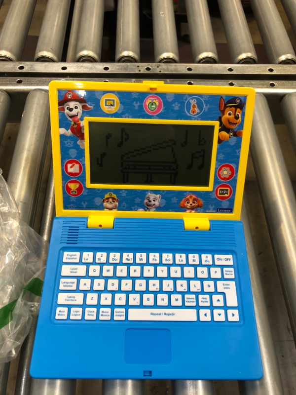 Photo 3 of LEXiBOOK - Paw Patrol - Bilingual and Educational Laptop English/Spanish - Toy for Children, 170 Activities to Learn, Play Games and Music, Large Screen - JC599PAi2