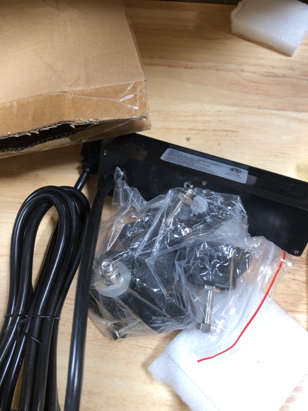 Photo 1 of VEVOR 60" Adjustable Workbench, Heavay Duty Workstation 2000 LBS Load Capacity, with Power Outlets & Rubber Wood Top & Metal Frame & Foot Pads, for Workshop Office Home Garage 61" x 20" without wheels Workbench