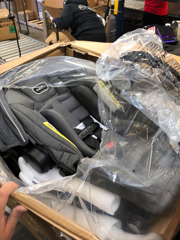 Photo 1 of Evenflo Pivot Xpand Modular Travel System with LiteMax Infant Car Seat with Anti-Rebound Bar (Sabino Gray)