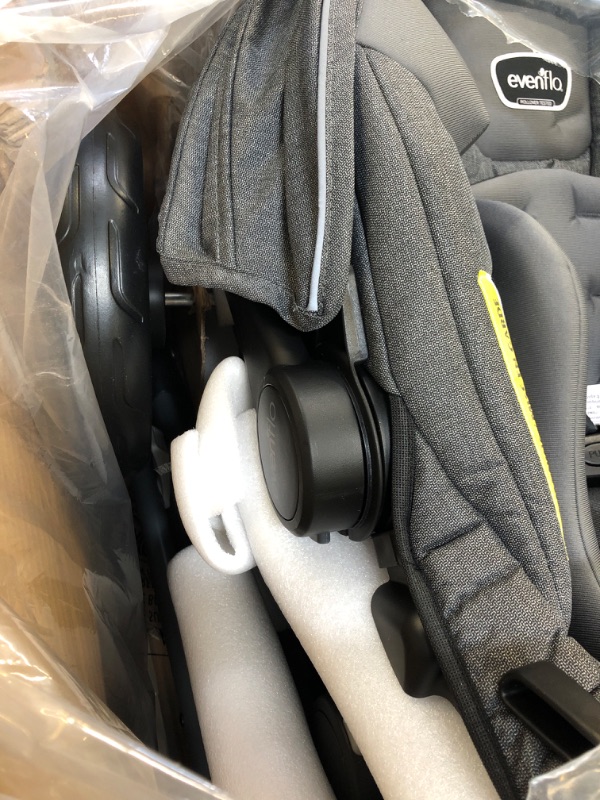 Photo 4 of Evenflo Pivot Xpand Modular Travel System with LiteMax Infant Car Seat with Anti-Rebound Bar (Sabino Gray)