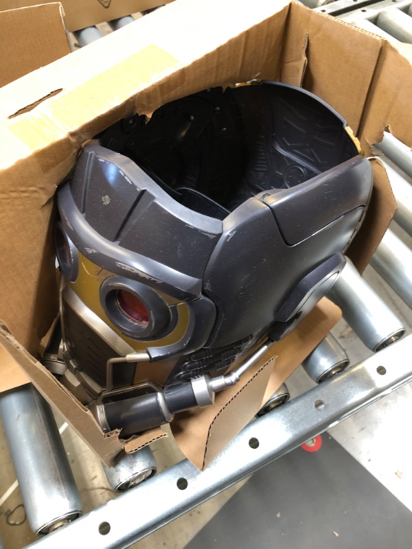 Photo 3 of Marvel Legends Series Star-Lord Premium Electronic Roleplay Helmet with Light and Sound FX, Guardians of The Galaxy Adult Roleplay Gear