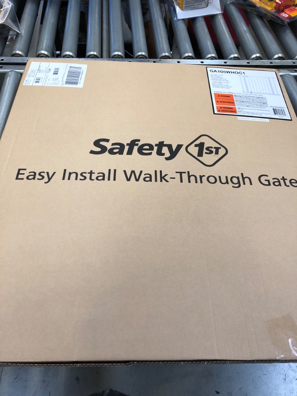 Photo 2 of Safety 1st Easy Install 28" High Walk Thru Gate, Fits Between 29" and 38" 38x28 Inch (Pack of 1) Original Size White