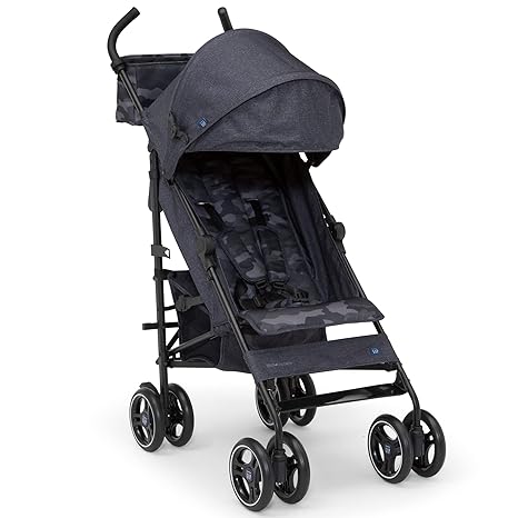Photo 1 of GAP babyGap Classic Stroller - Lightweight Stroller with Recline, Extendable Sun Visors & Compact Fold - Made with Sustainable Materials, Black Camo