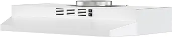 Photo 1 of FIREGAS Range Hood 30 inch Under Cabinet Range Hood with 2 Speed Exhaust Fan,Ducted/Ductless Convertible,Rocker Button Control,300 CFM, White Vent Hood Aluminum Filter Included
