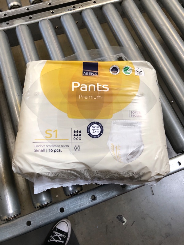 Photo 1 of 16 PCS  Abena Pants Premium Incontinence Pants - S1
