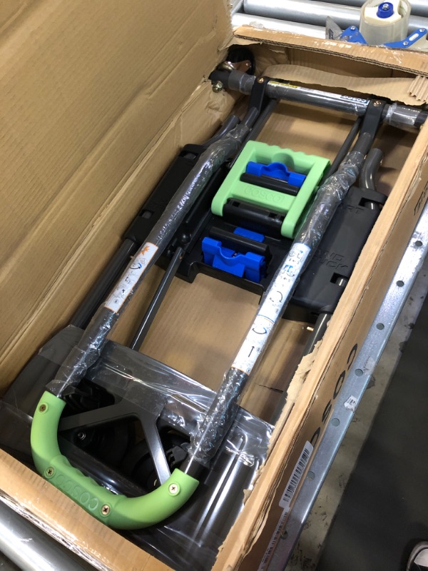 Photo 2 of 1 pcs Cosco 12222PBG1E Shifter 300-Pound Capacity Multi-Position Heavy Duty Folding Dolly, Green Hand-Trucks & On-Stage KT7800