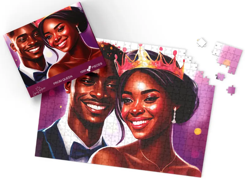 Photo 1 of African American 1000-Piece Jigsaw – Celebrate African Beauty (Prom Queen)