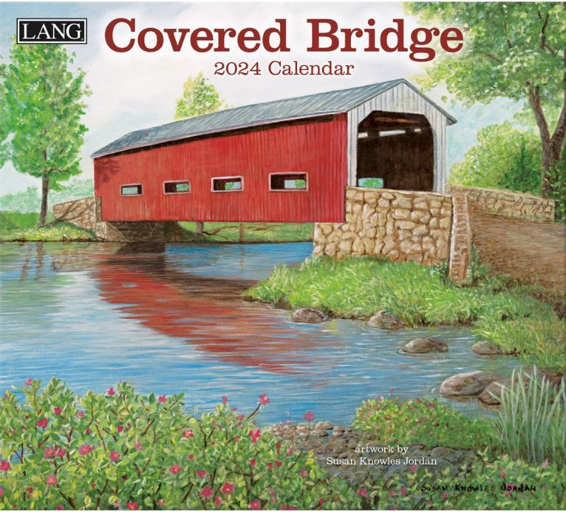Photo 1 of LANG Covered Bridge 2024 Wall Calendar (24991001908) Multi

