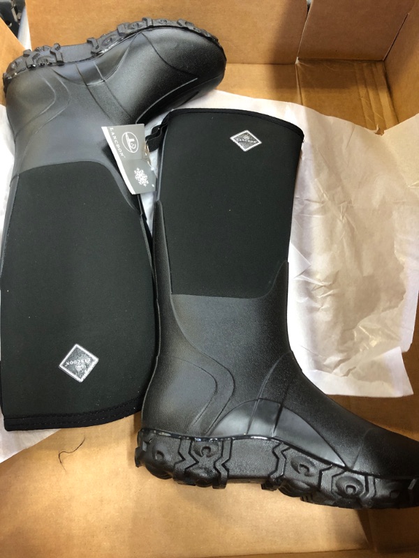 Photo 2 of Lancdon Womens Rubber Boots - Black - Sz 