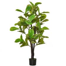 Photo 1 of Artificial LIGHTED Fiddle Leaf Fig Potted Decorative Plant  Realistic Leaves
