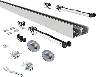 Photo 1 of 60" 2 Dr Heavy Duty Bypass Hardware Set for 150 lbs Door