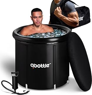Photo 1 of Portable Ice Bath Tub for Athletes - OSMOS 105 Gallons Large Inflatable Cold Plunge Tub with Cover, Ice Plunge Tub for Recovery, Cold Water Therapy Pod at Home Outdoor for Adults Nylon https://a.co/d/crx151A